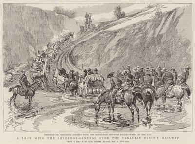 Un tour con il Governatore Generale sulla Canadian Pacific Railway da Alfred Chantrey Corbould